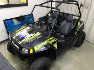 ポラリスRZR 170 EFI オフロードバギー オリジナルデカール製作施工