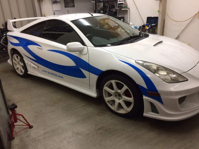 トヨタ セリカ バイナルグラフィックス 施工 [toyota Celica vinyl